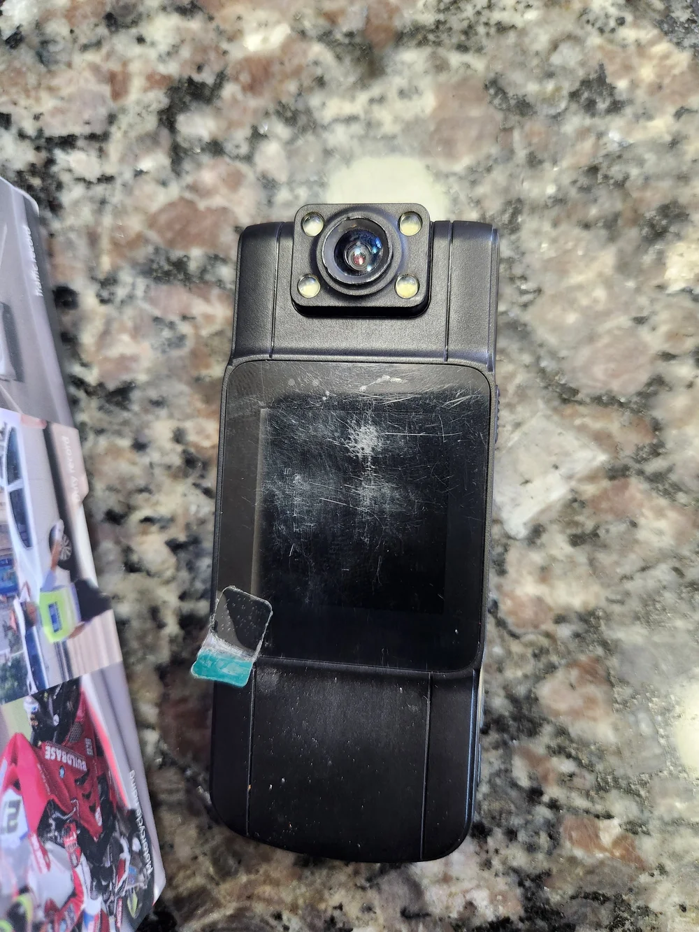 Black Dash Cam / Body Cam with Rotating Lens